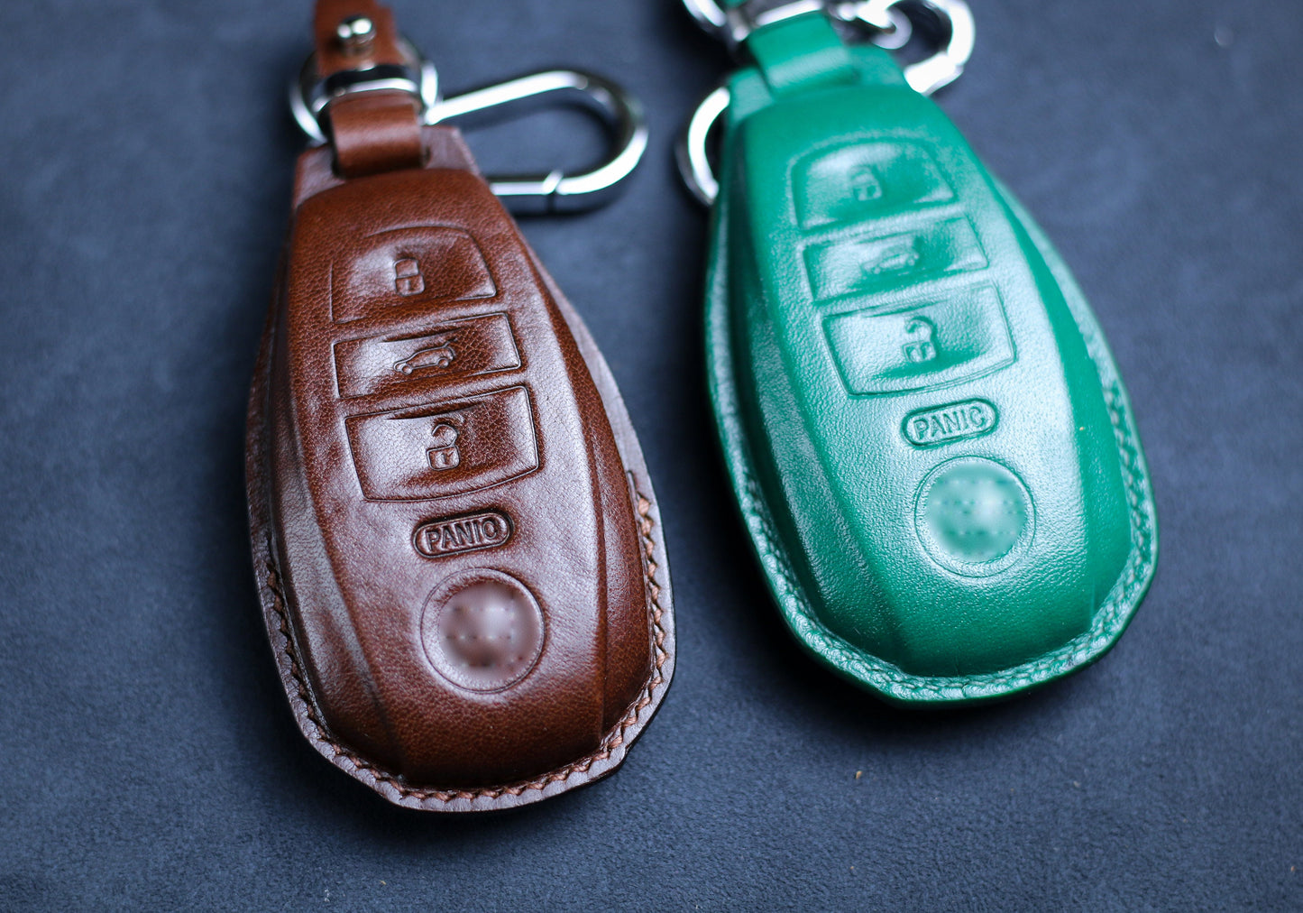 Fit For 2024 Touareg Key Fob Cover Case Cover Leather 2018 2019 2020 2021 2022 2023 Touareg Keyless Remote Holder Shell Touareg Accessories