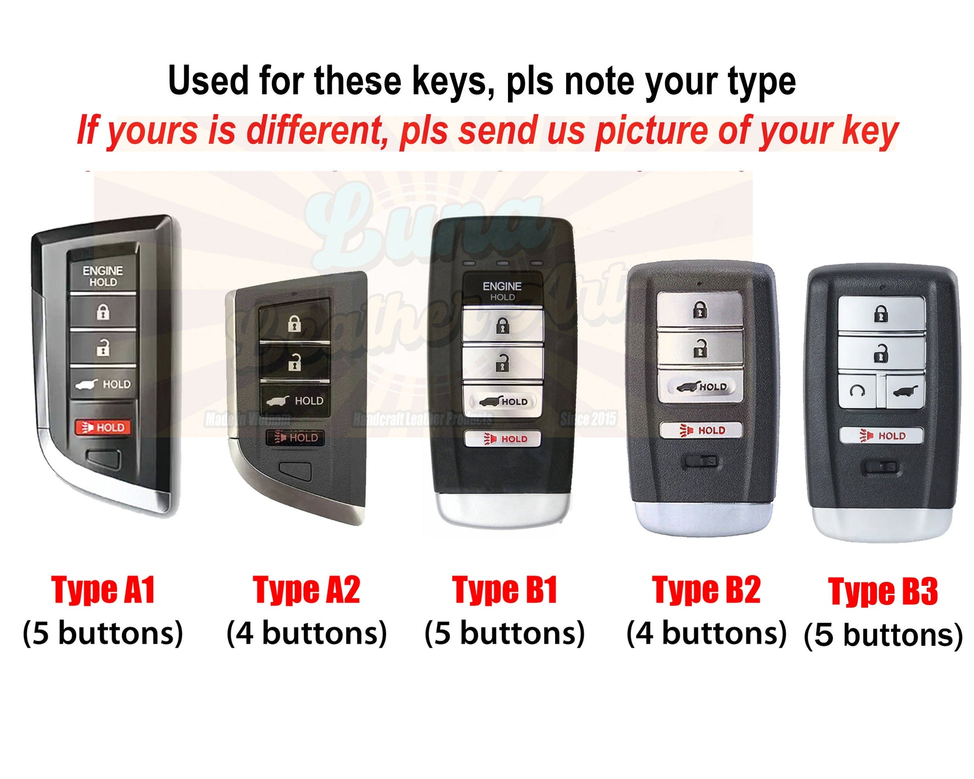 Cover For 2023 2024 2022 Acuras Mdx Rdx Tlx Ilx Rlx TSx Nsx Integra Sport Key Fob Case Leather Acuras Keychain Holder Acuras Accessories