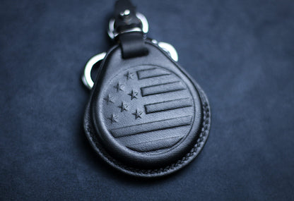 Leather Key Fob Cover for Harley Viking Emblems 1200 883 Street Glide CVO Customized Softail Harley Keyless Remote Case X48 CVO Accessories