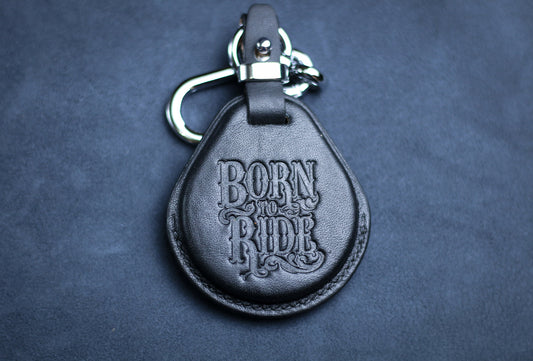 Fob Cover For Harley 2020 With Born To Ride Emblem Skull Logo Leather Remote Case Fits x48 1200 883 Street Road Glide CVO Rider Accessories