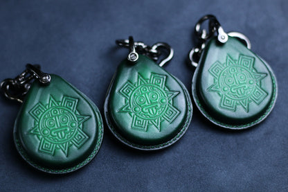 Leather Cover for Harley Key Fob X48 1200 883 Street Glide Keyless Case Harley Skull Emblem Leather Fob Iron 883 Cover Case Keychain Leather