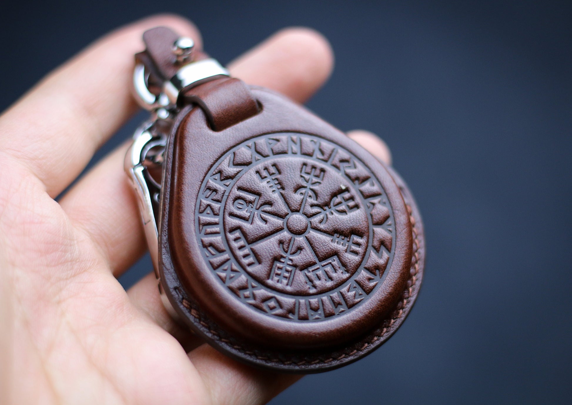 Us Flag Emblem Leather Key Fob Cover For Harley Remote Skull Logo Leather Case X48 1200 883 Fat Bob Boy Street Road Glide Harley Accessories