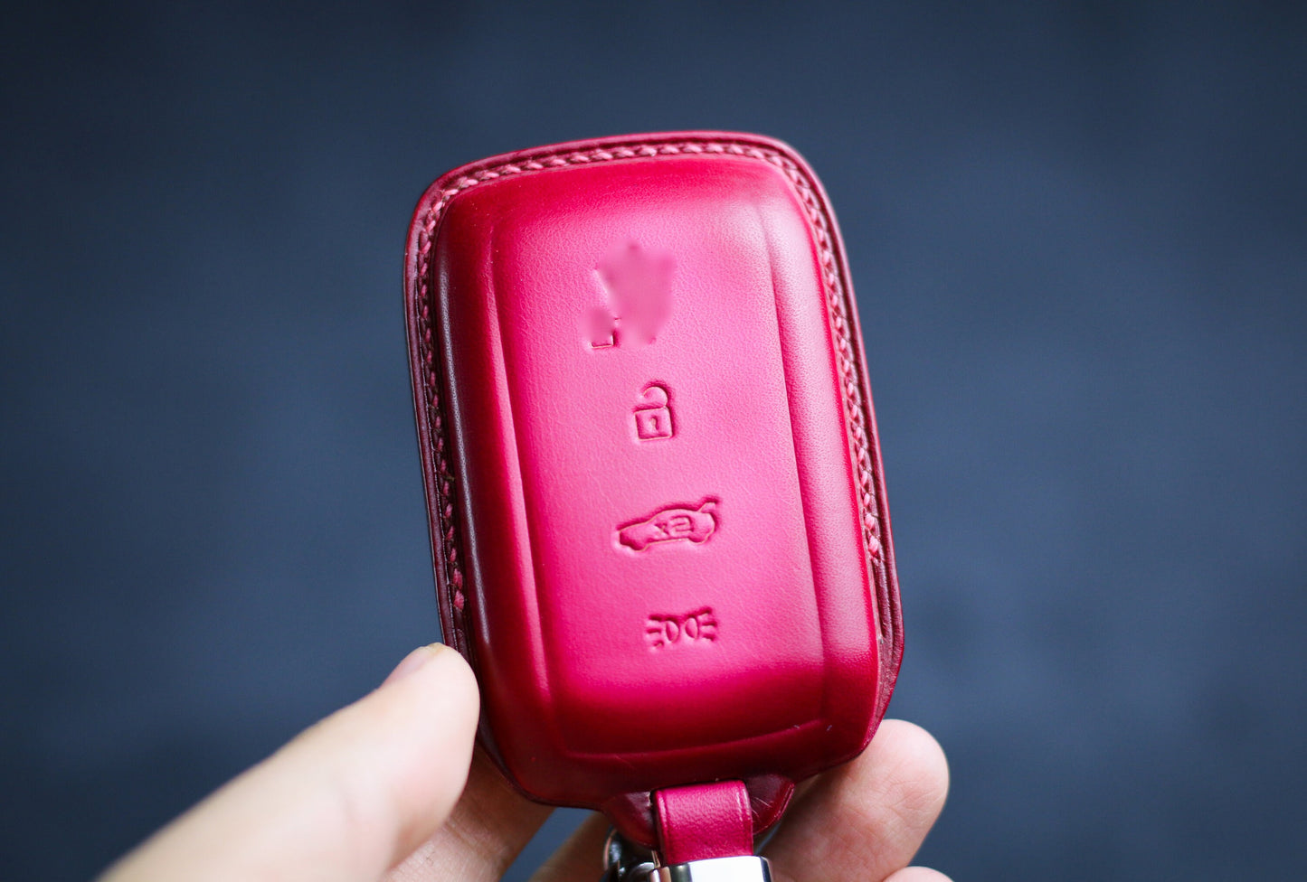 Leather Key Fob Case For 2024 2023 Ghibli Levante President Grecale Granturismo Coolest GranCabrio Key Fob Cover Case Remote Holder Keychain