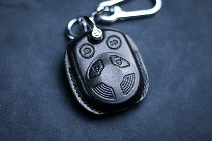 Leather Key Fob Cover For F150 Super Duty Ranger Explorer Expedition edge Mustang F250 2002 F350 Fusion Key Fob Cover Case Remote Holder