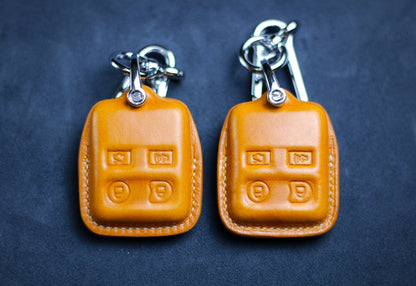 Leather Key Fob Cover For F150 Super Duty Ranger Explorer Expedition edge Mustang F250 2002 F350 Fusion Key Fob Cover Case Remote Holder