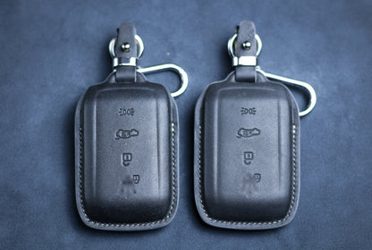 Leather Key Fob Case For 2024 2023 Ghibli Levante President Grecale Granturismo Coolest GranCabrio Key Fob Cover Case Remote Holder Keychain