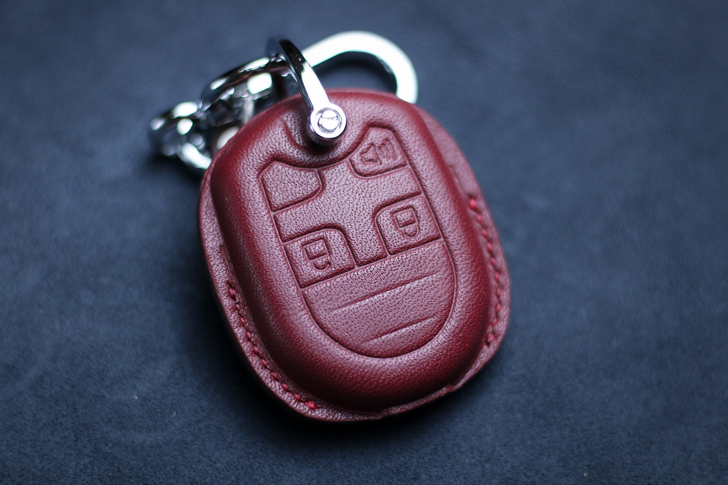Leather Key Fob Cover Case 2010 Edge 2012 Mustang Plug in Key 2013 2014 Escape Expedition Explorer Flex Fusion Mustang Taurus 2011 Tribute