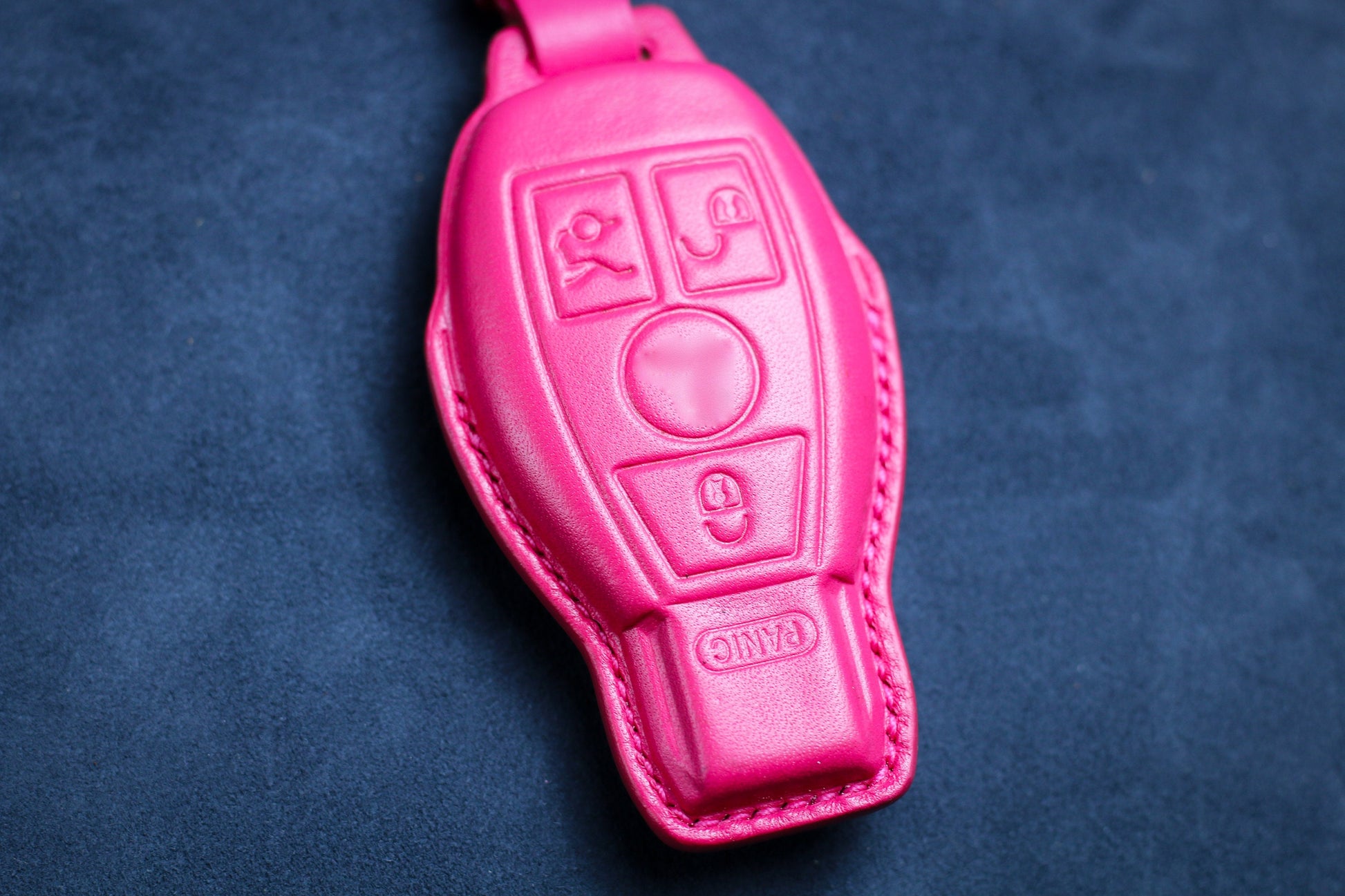 Key Fob Cover For 2023 C300 2022 Glc 2020 Gla Key EQS SL 63 Amg EQE EQb c s Class S500 S600 S680 Leather Cover Remote Holder Keychain