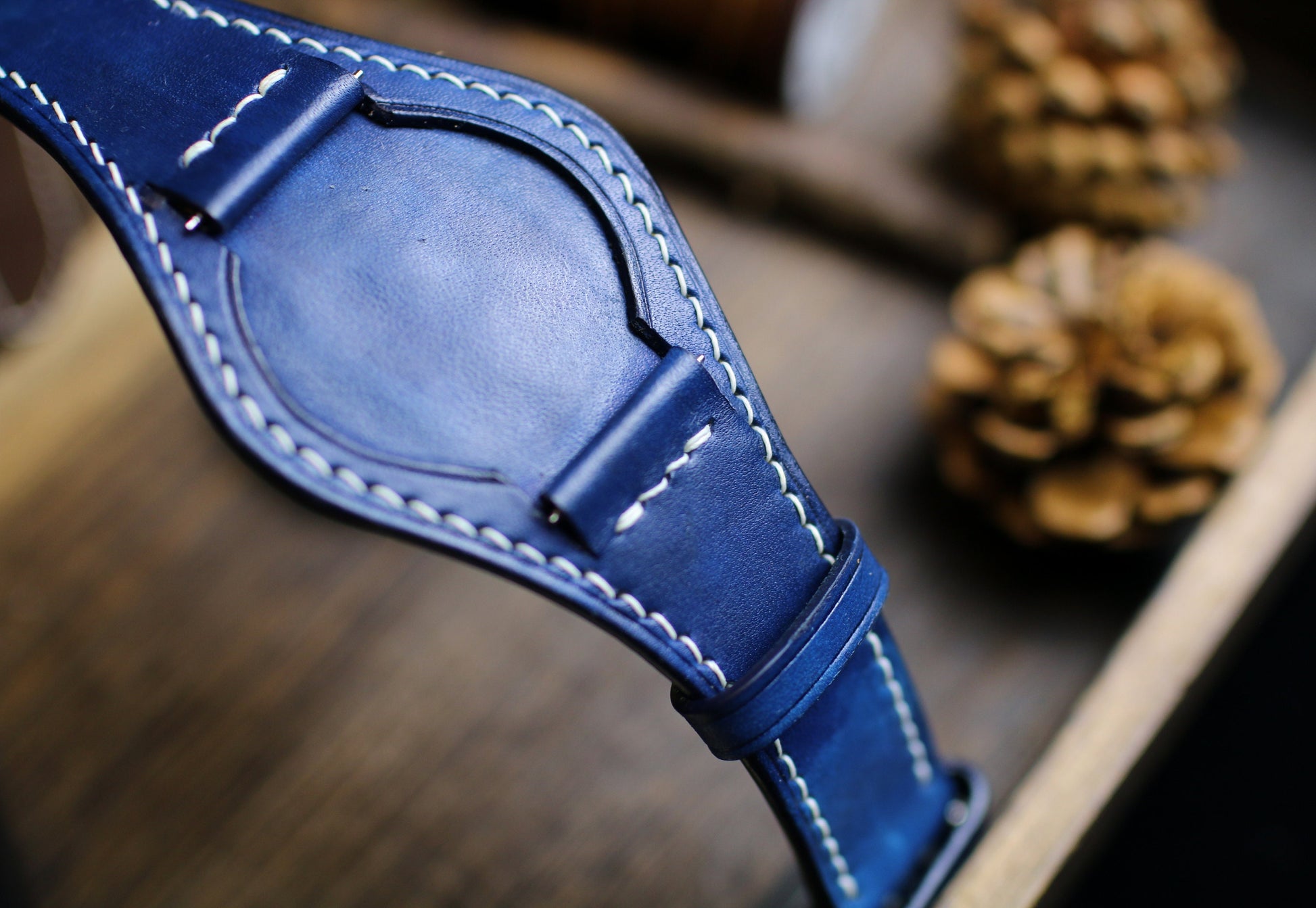 Leather Bund Strap 20mm, 22mm Bund Watch Band 16mm 24mm, Leather Watch Band 18mm, Watch Strap, Apple Leather Watch Band, Cuff Band Strap