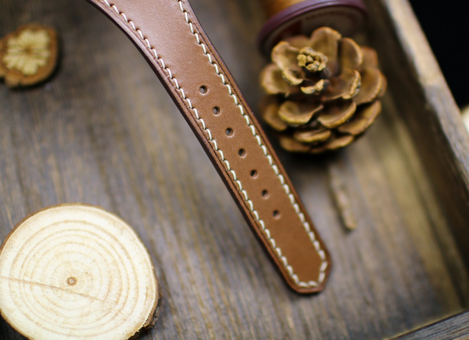 Brown Leather Bund Strap 20mm, 22mm Bund Watch Band 16mm 24mm Leather Watch Band 18mm Leather Watch Strap, Applle Watch Band Cuff Band Strap