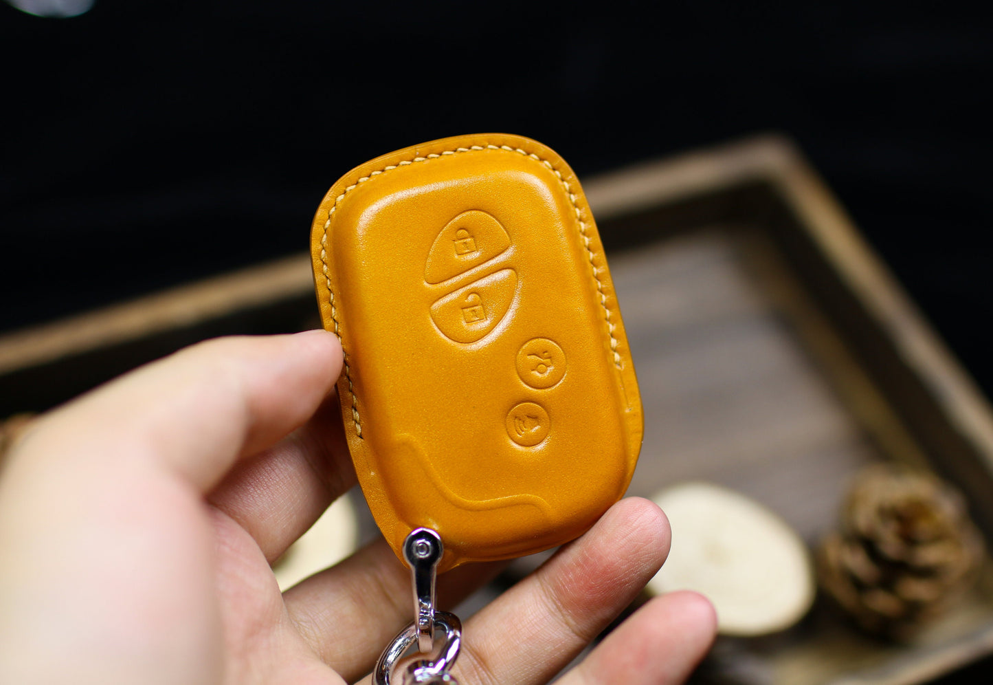 Lexuss Leather Key Fob Cover Case RX350 2023 2024 RX450 ES350 GS300 2019 GS350 GS430 2020 GS450h ISC IS250 IS350 LS460 LS600h CT200h LX570