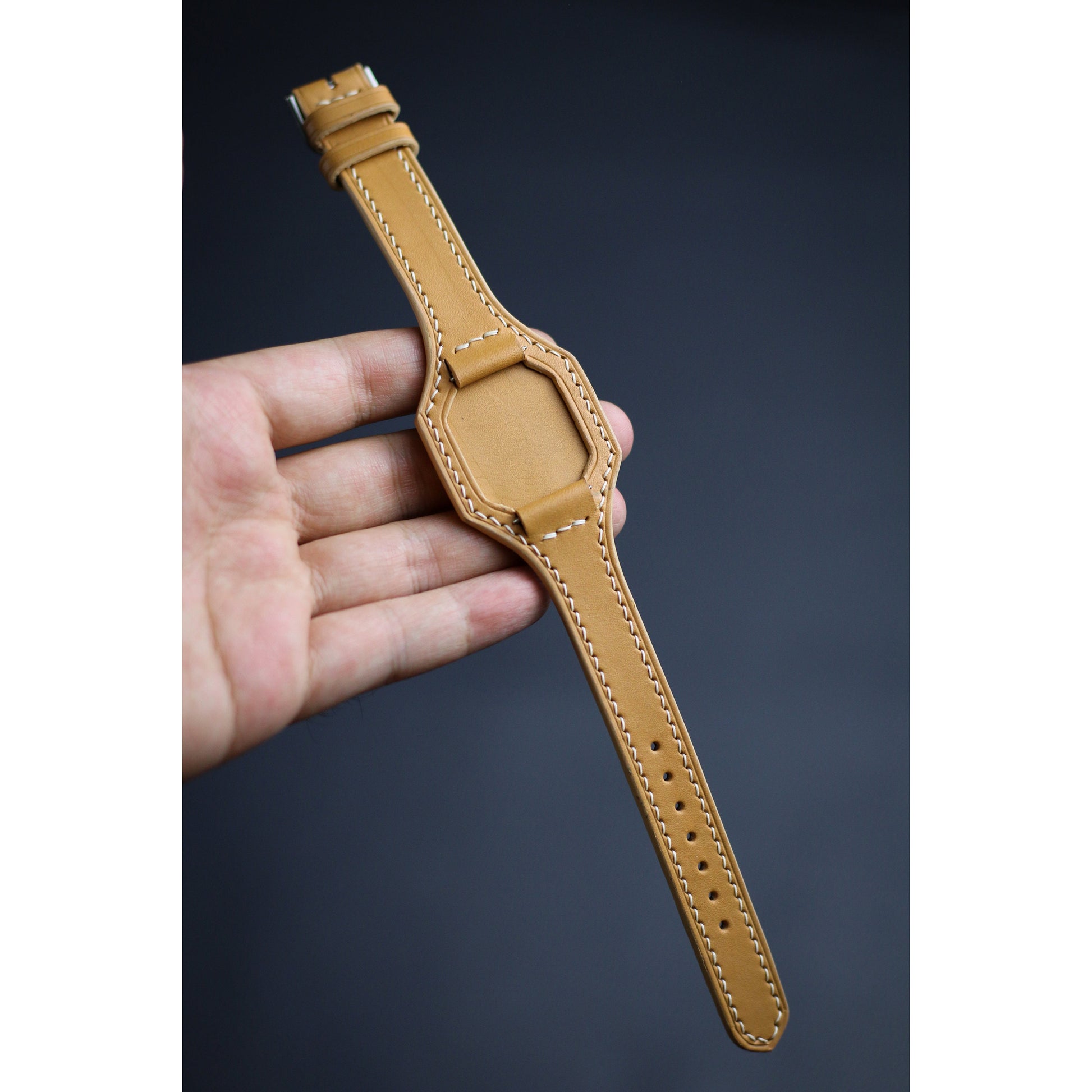Customized Leather Bund Strap, Bundstraps Watch Band 16mm 18mm 20mm 22mm Watch Band Leather Watch Strap, Apple Cuff Band Watch Band Strap