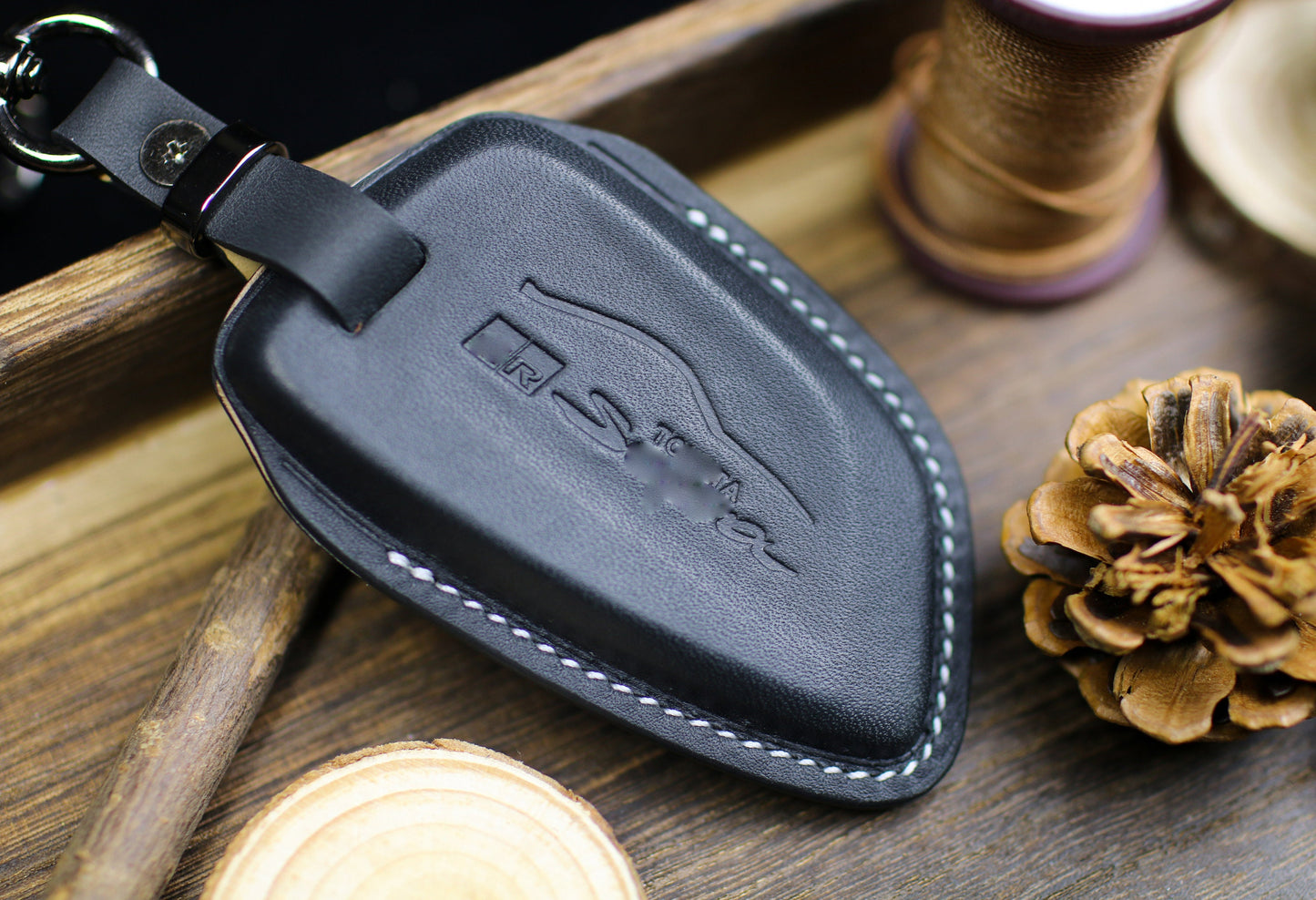 2025 Gr 86 Key Fob Cover For Toyotas GR Supra Key Leather Fob Case A90 GR86 2024 2023 2022 GR Supra A90 Mk4 Mk5 Remote Holder Keychain