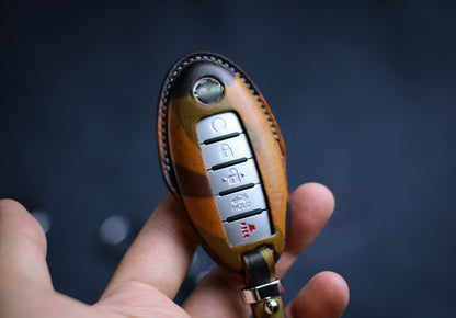 Pink Cute Key Fob Cover for 2023 Pathfinder 2024 Altima Armada Maxima Leather Key Qashqai Rogue Titan Kicks Frontier Keyless Remote Holder