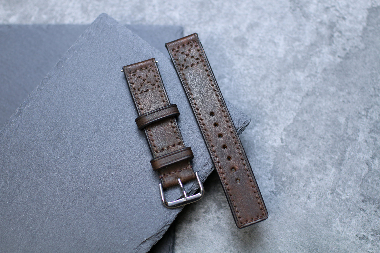 Dark Brown Vegtan Leather Watch Band Strap 24mm 22mm 20mm Brown Vegtan Leather Watch Strap Strap 18mm 16mm 14mm Square Watch Men Women