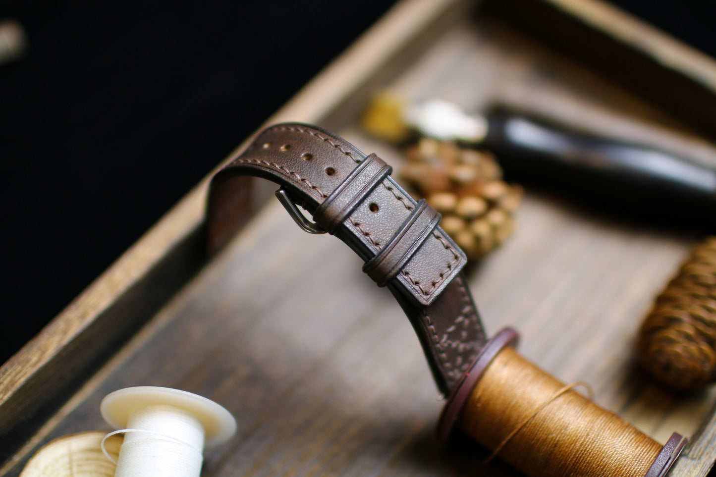 Dark Brown Vegtan Leather Watch Band Strap 24mm 22mm 20mm Brown Vegtan Leather Watch Strap Strap 18mm 16mm 14mm Square Watch Men Women