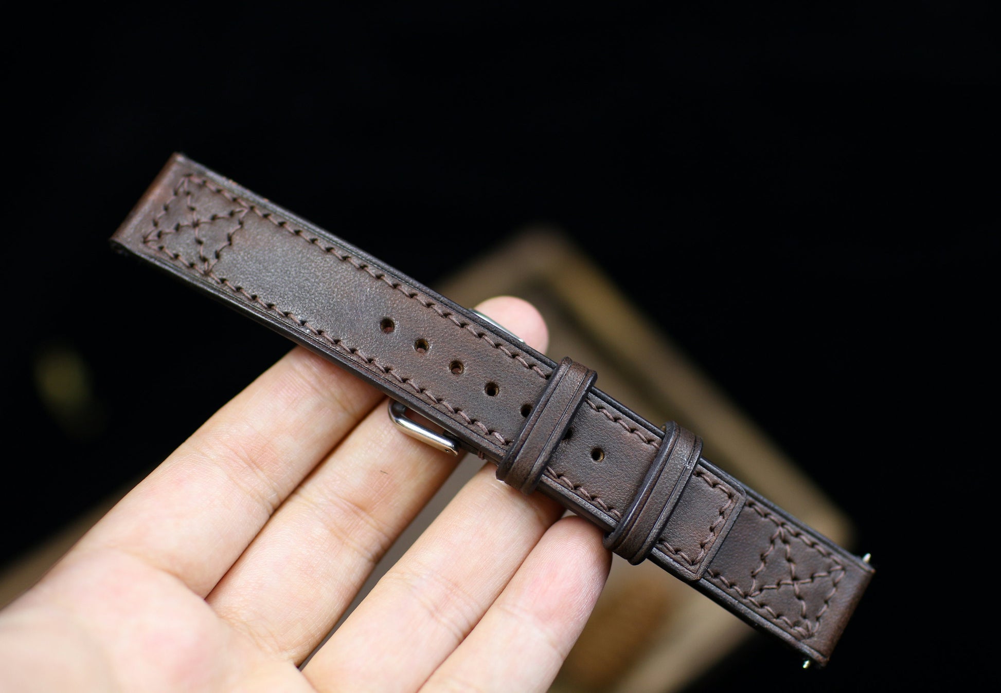 Dark Brown Vegtan Leather Watch Band Strap 24mm 22mm 20mm Brown Vegtan Leather Watch Strap Strap 18mm 16mm 14mm Square Watch Men Women