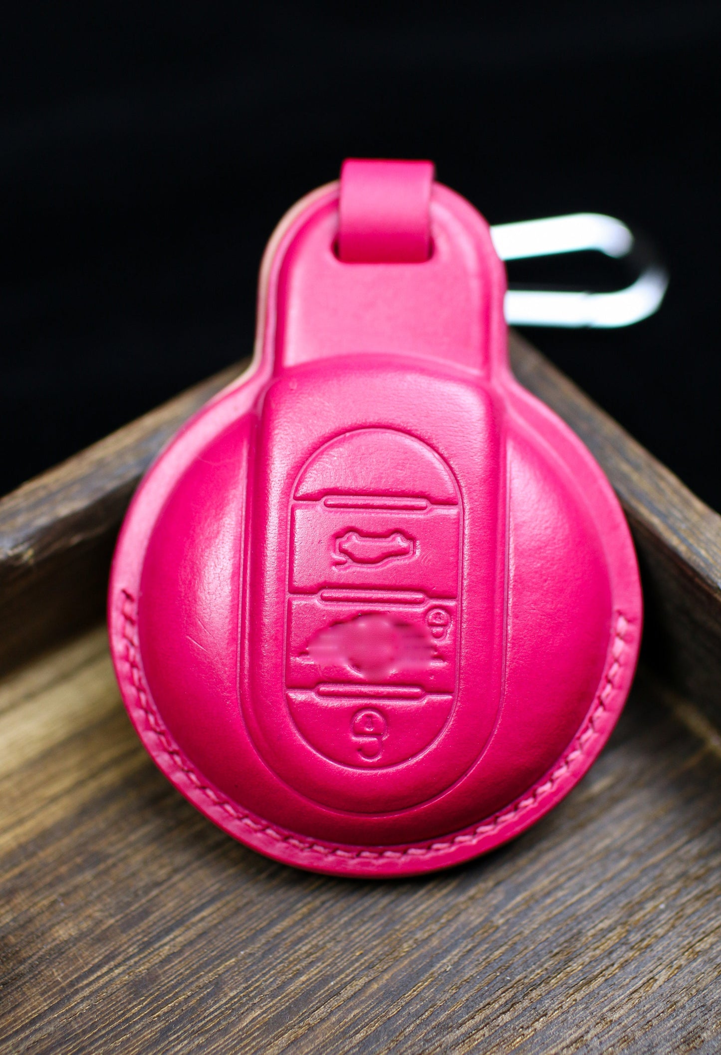 Cute Pink Cover For Mini Key Fob Case Mini Clubman 2024 Hardtop Hatchback 2023 Countryman F54 F55 F56 F57 F60 Paceman One Jcw Remote Holder