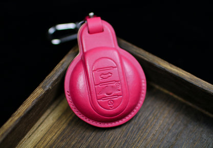 Cute Pink Cover For Mini Key Fob Case Mini Clubman 2024 Hardtop Hatchback 2023 Countryman F54 F55 F56 F57 F60 Paceman One Jcw Remote Holder