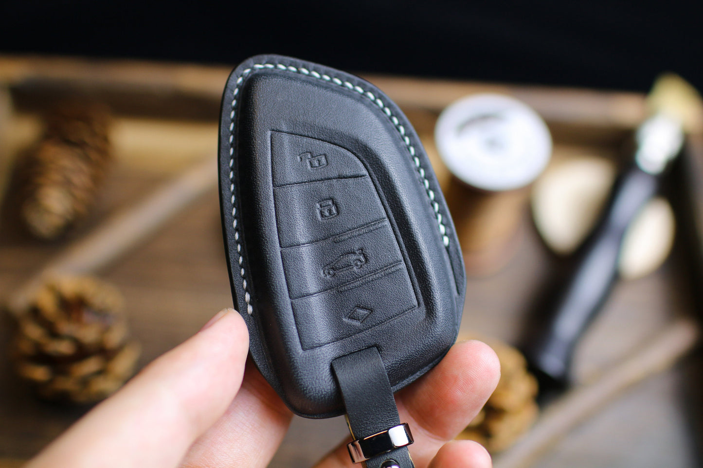 2025 Gr 86 Key Fob Cover For Toyotas GR Supra Key Leather Fob Case A90 GR86 2024 2023 2022 GR Supra A90 Mk4 Mk5 Remote Holder Keychain