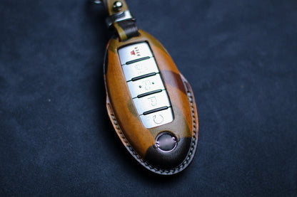 Pink Cute Key Fob Cover for 2023 Pathfinder 2024 Altima Armada Maxima Leather Key Qashqai Rogue Titan Kicks Frontier Keyless Remote Holder