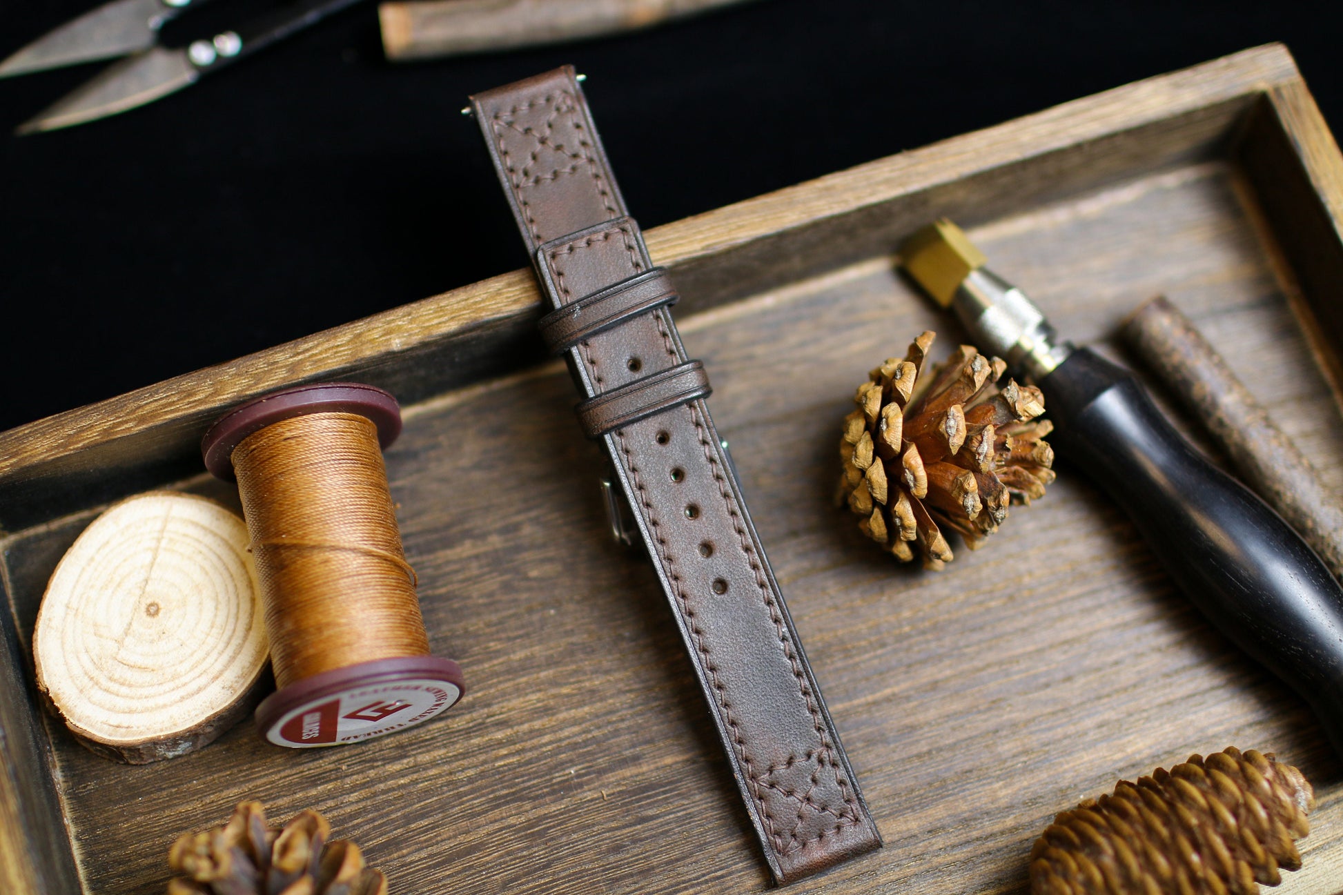 Dark Brown Vegtan Leather Watch Band Strap 24mm 22mm 20mm Brown Vegtan Leather Watch Strap Strap 18mm 16mm 14mm Square Watch Men Women