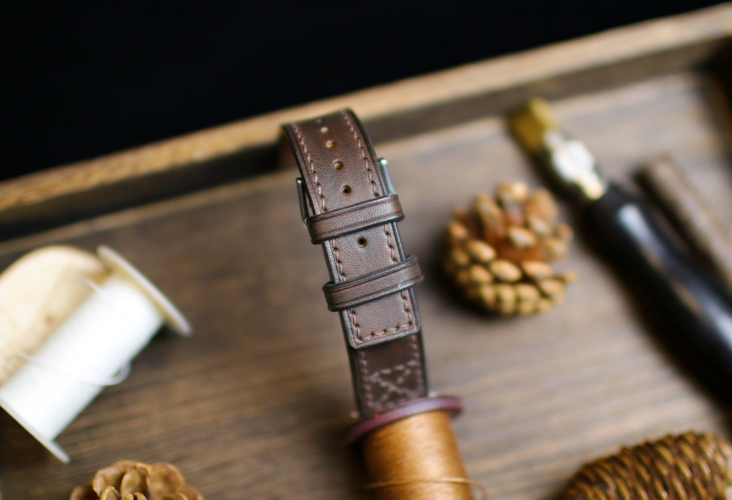 Dark Brown Vegtan Leather Watch Band Strap 24mm 22mm 20mm Brown Vegtan Leather Watch Strap Strap 18mm 16mm 14mm Square Watch Men Women