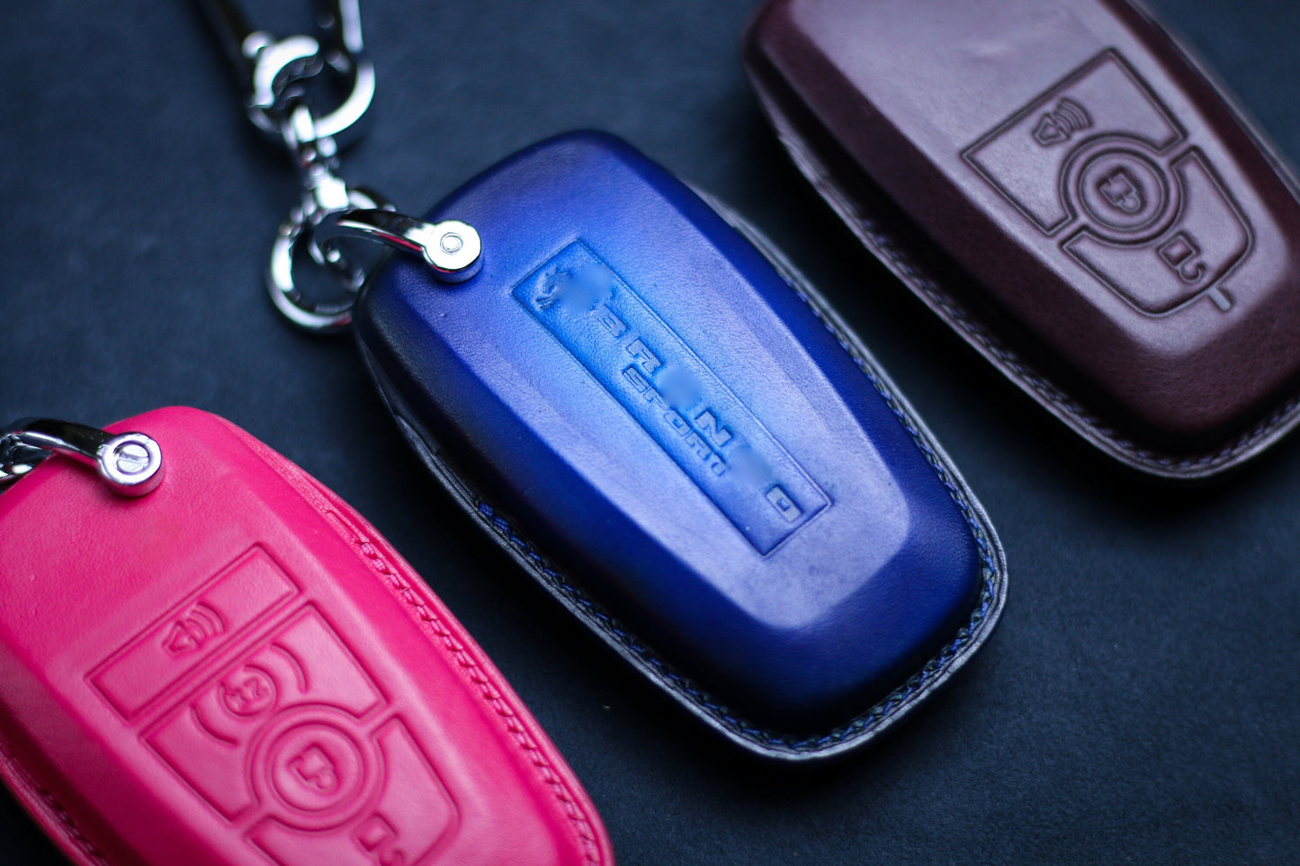 Cover For 2024 Bronco Sasquatch Key Fob Case 2023 Bronco Sport 2021 2022 Keyless Remote Holder Custom Bronco Leather Keychain Lanyard