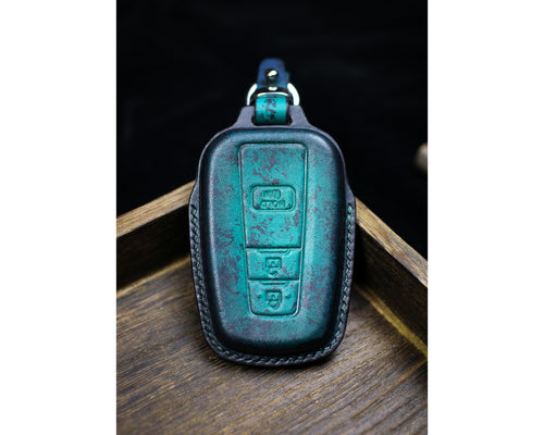 Unique Color Leather Key Fob Cover For 2024 4Runner Tundra Keyless Case Remote Sr5 Premium 4 Runner Trd Pro Sport Limited Suv Tundra Case