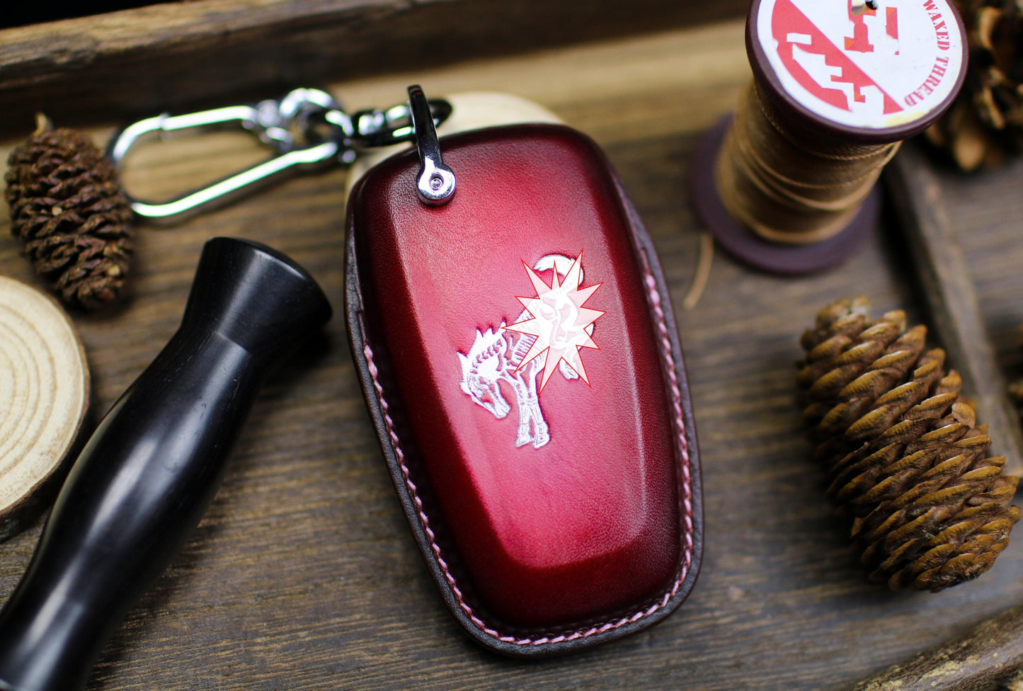 Bronco Babe 2025 Key Fob Cover Cute Remote Case Keychain Case for 2024 Black Diamond Sport Sasquatch Big Bend Bronco Badland Keyless Holder