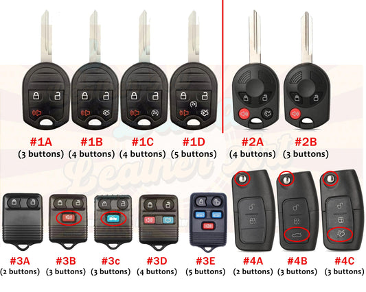 Leather Key Fob Cover For F150 Super Duty Ranger Explorer Expedition edge Mustang F250 2002 F350 Fusion Key Fob Cover Case Remote Holder