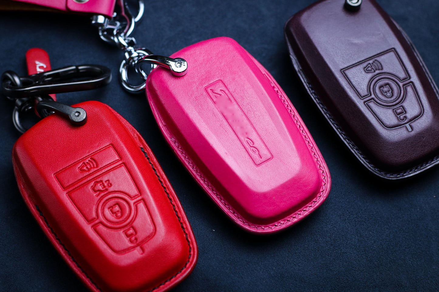 Cover For Maverick Key Fob Case 2022 2023 2024 Bronco Mustang Exploder Maverick Pickup Truck Electric Stamp Bronco Tremor Accessories