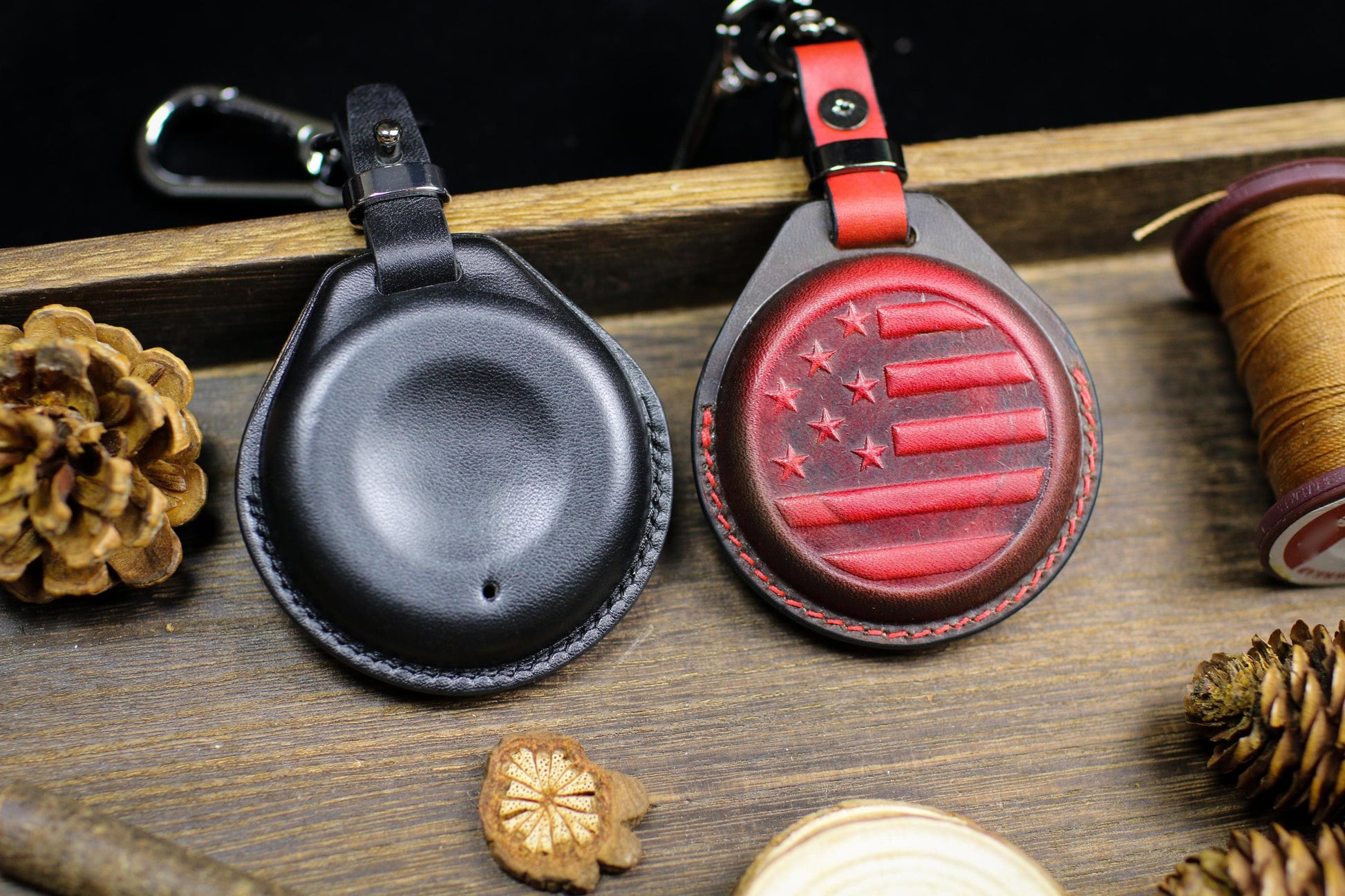 Ftr rsd Hooligan Leather Key Fob Case Fit for Chief Scout Bobber FTR Springfield Roadmaster Fob Case Chieftain Holster Dakota Spirit Case