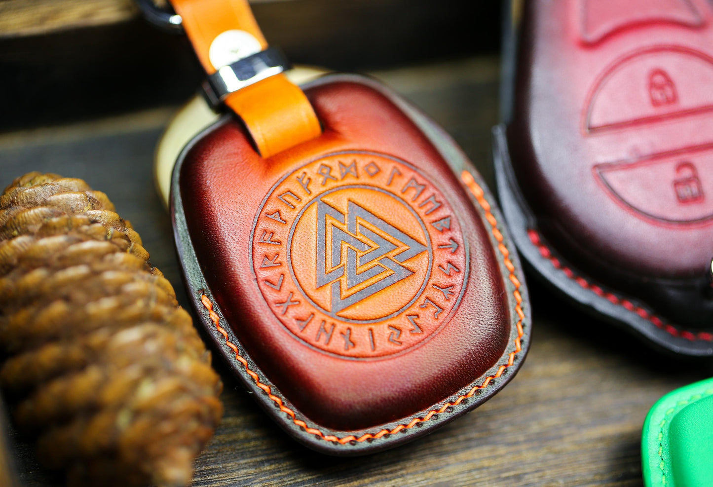 2025 Harley Key Fob Cover Leather Case Keychain Handmade Vintage Fat boy Road 2024 Glide Fob cover Emblems 883 X48 1200 Street Glide Fat boy