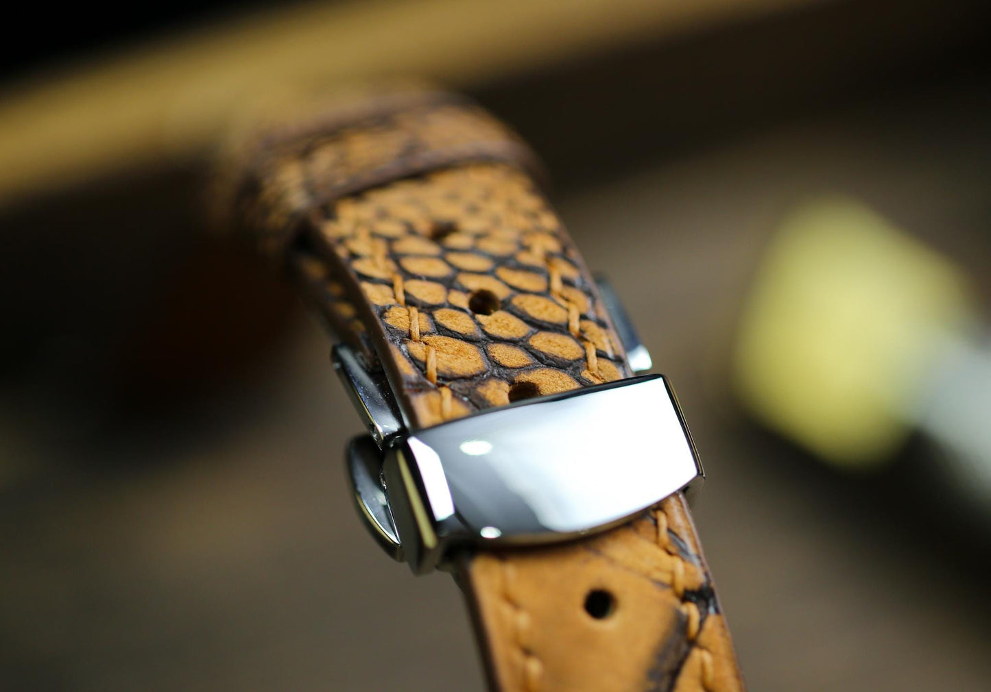 Waxy Brown Ostrich Foot Leather Watch Black Brown Strap 24mm 22mm 21mm 20mm Handmade Leather Watch Band Ostrich Leg Leather 18mm 16mm 14mm