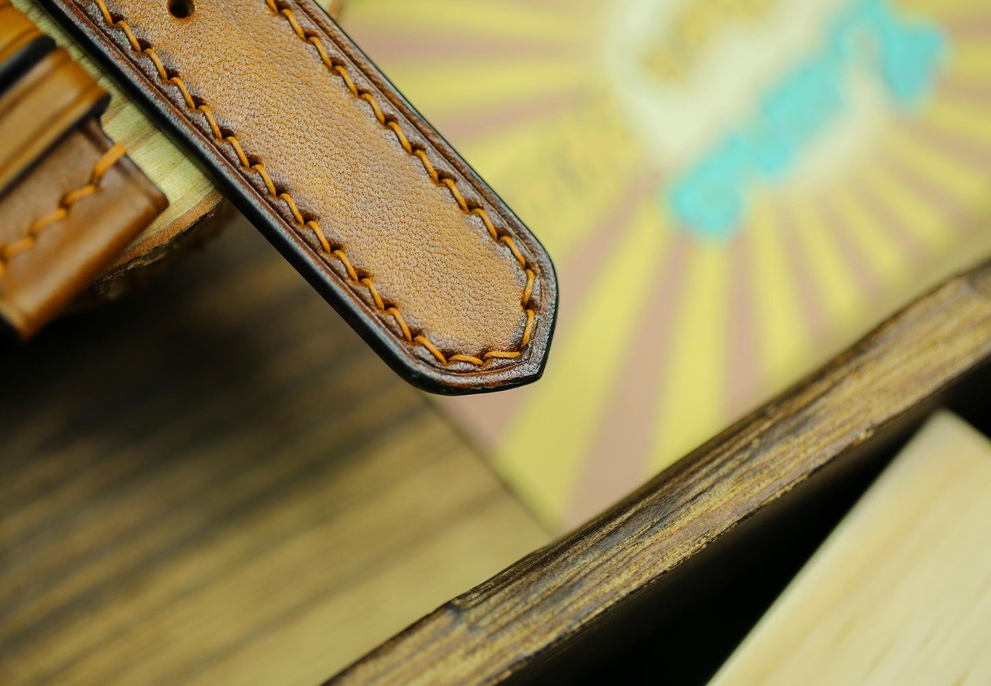 Rally Hole Watch Strap Brown British Tan Patina Leather 24mm 22mm 21mm 20mm Racing Style Watch Band Leather 18mm 16mm 14mm Watch Strap Clasp