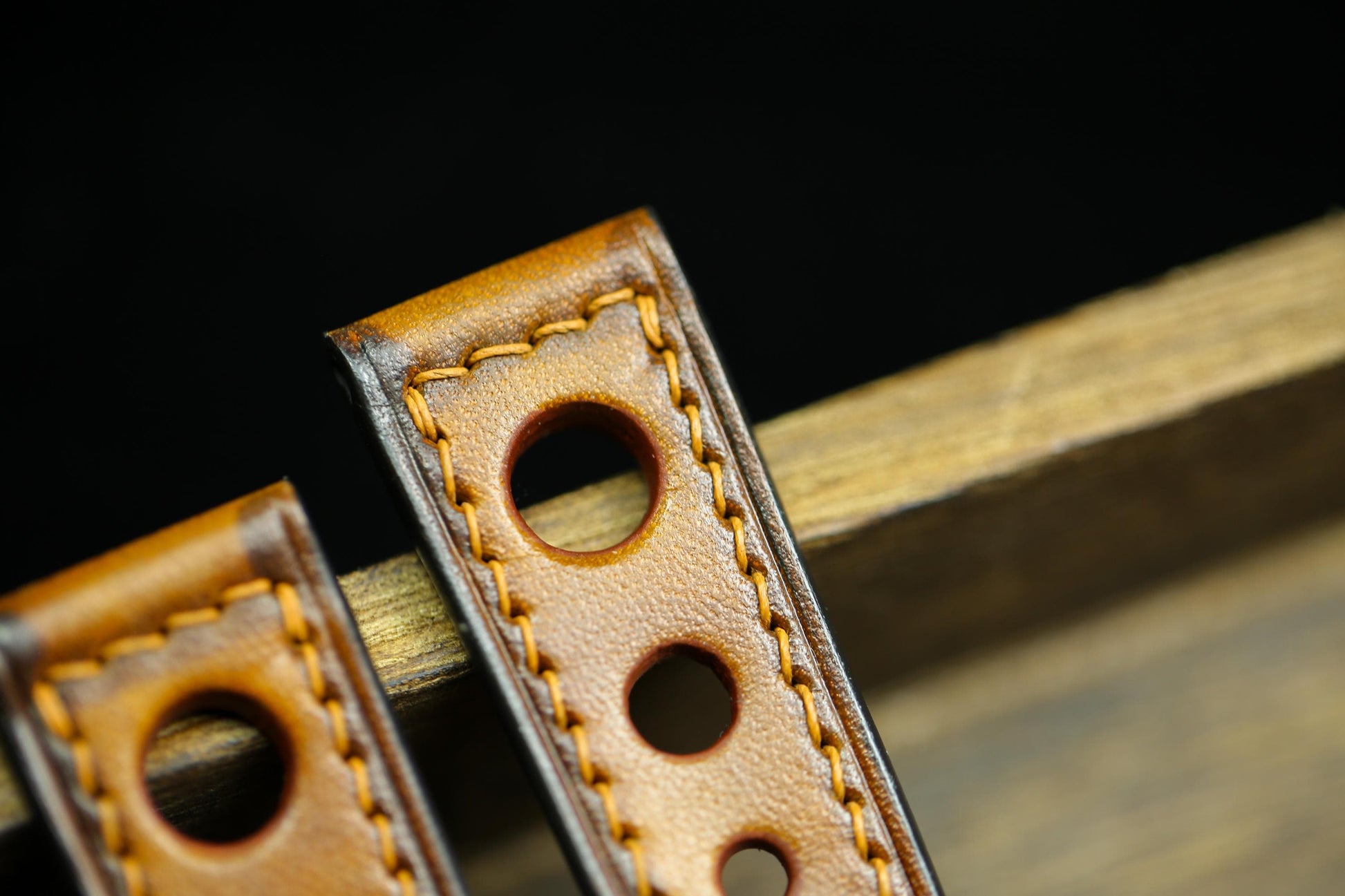 Rally Hole Watch Strap Brown British Tan Patina Leather 24mm 22mm 21mm 20mm Racing Style Watch Band Leather 18mm 16mm 14mm Watch Strap Clasp