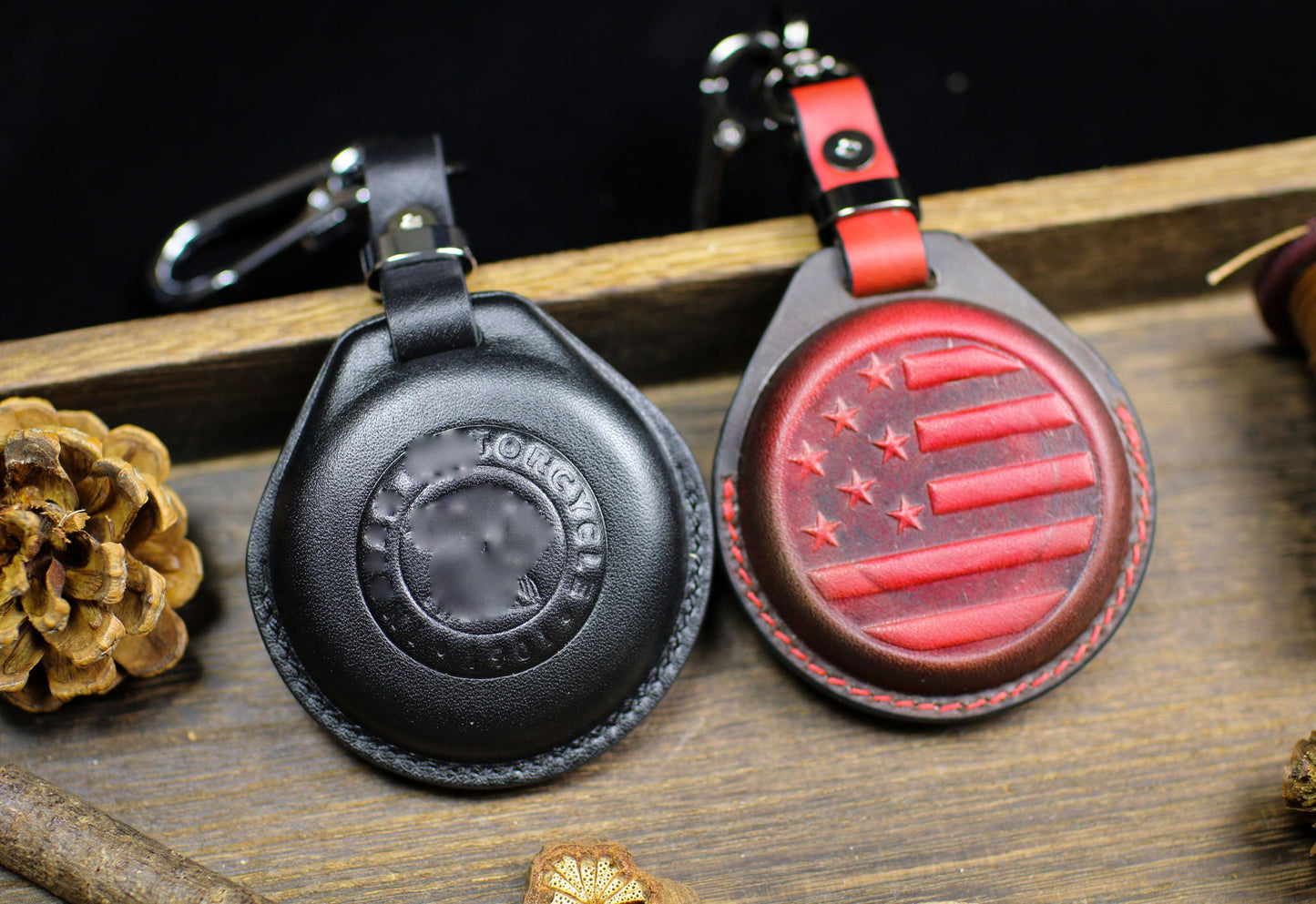 2025 Indians Leather Key Cover Fit for Chief Scout Sixty Key Case Chieftain Bobber Springfield Fob Case FTR Sport Pursuit Holster Spirit