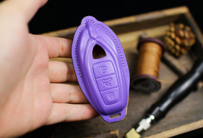 Leather Key Cover for Urus Huracan Evo Sto Aventador Roadster Gallardo LP700 LP610 LP560 Leather Key Fob Case Cover Holder Keychain Holster