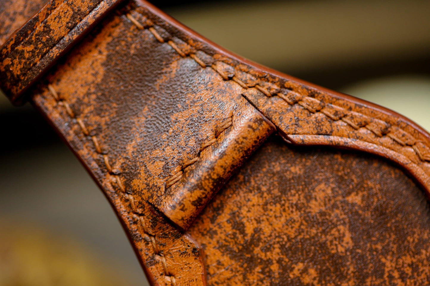 Vintage Tan Brown Leather Bund Strap 20mm, 22mm Bund Watch Band 16mm 24mm Leather Watch Band 18mm Leather Watch Strap Watch Band Cuff Band